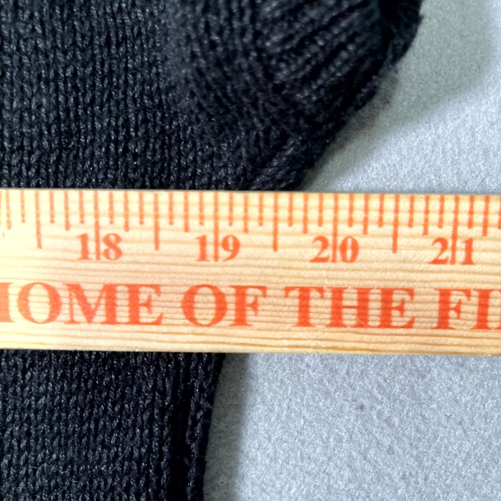 Vintage YarnWorks Vest Sweater Womens Large Black Ramie V Neck Sleeveless Winter - Picture 5 of 7